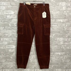 Altar’d State High Rise Joggers in Dark Rust